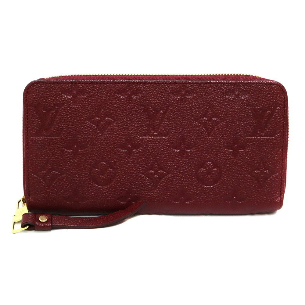 Louis Vuitton Zippy Wallet Raisin Reddish Purple Empreinte